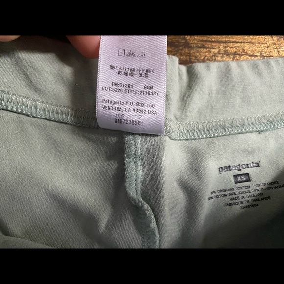 Patagonia Vintage Spandex Shorts Seafoam green - Picture 4 of 6